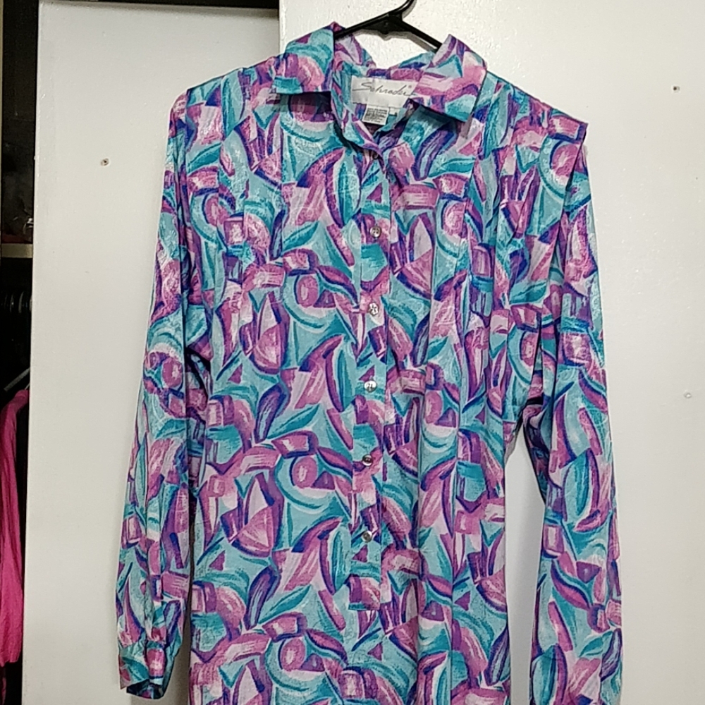 Schrader Vintage Dress Multicolored Size 8
